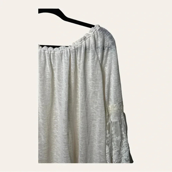 1282. LIVING DOLL 3/4 SLEEVE TOP EMBROIDERED LACE SIZE 1(SEE MEASUREMENTS) - Picture 6 of 9